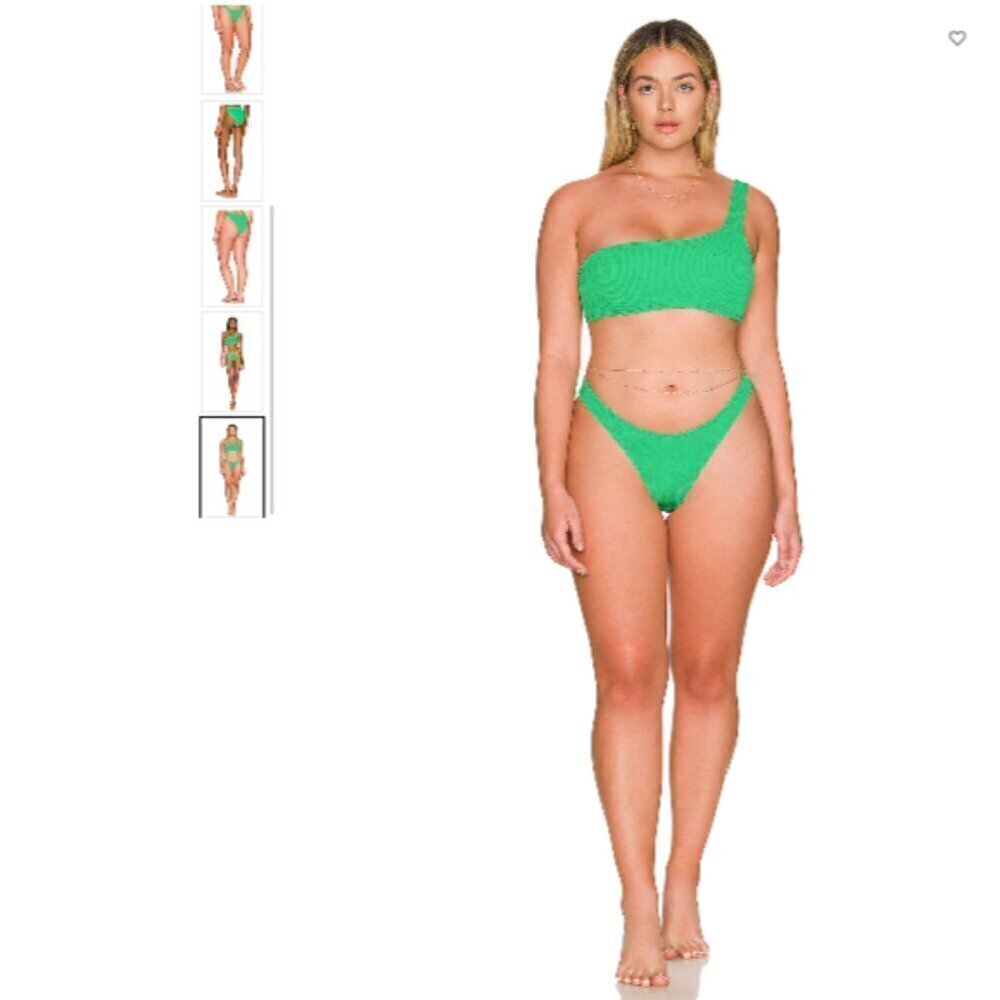 Good American Always Fits Better Mid Rise Cheeky Bikini Bottom Size 5/6 2XL 3XL
